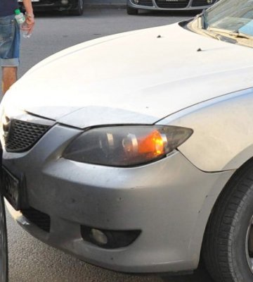 Accidentat de un autoturism, pe DN3